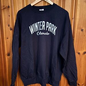 Winter Park Colorado Navy Blue Sweatshirt
